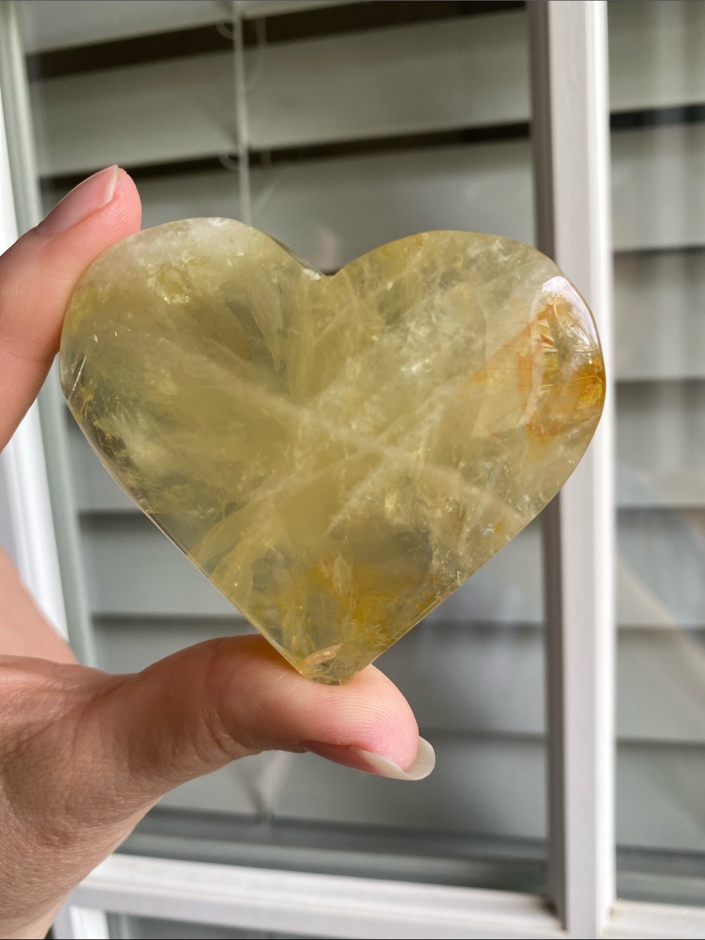 Heart-Shaped Citrine Crystal - Picture 7 of 10